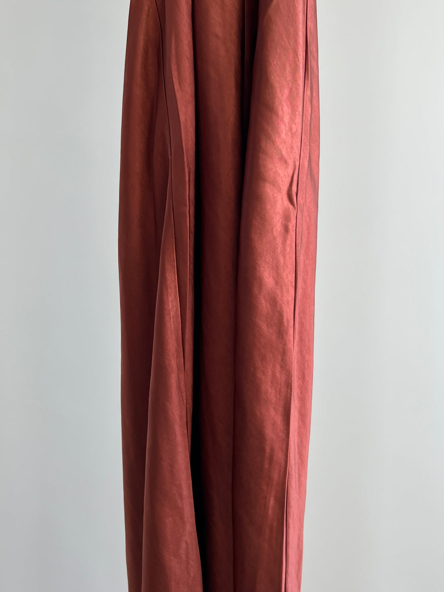 Meshki Cherry Chocolate Seraphine Lace Maxi Dress - XS