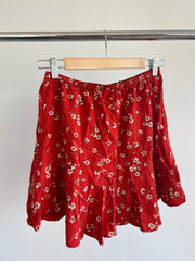 Kivari The Label Red Floral Mini Skirt - M
