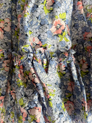 Alice McCall Floral Lady Ruffled Romper 10 Off The Shoulder Blouson Sleeve - Size 8