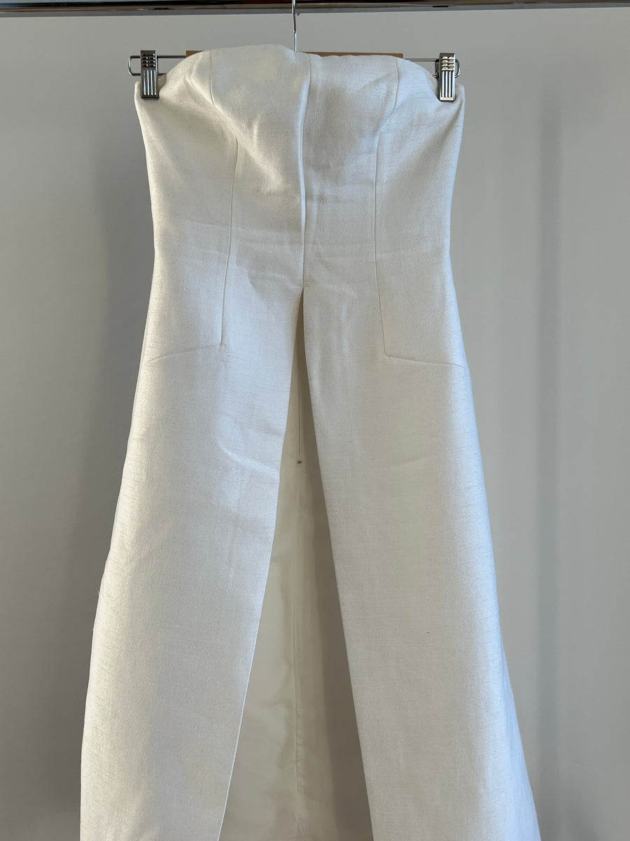 C/MEO Collective White Asymmetric Top - XS