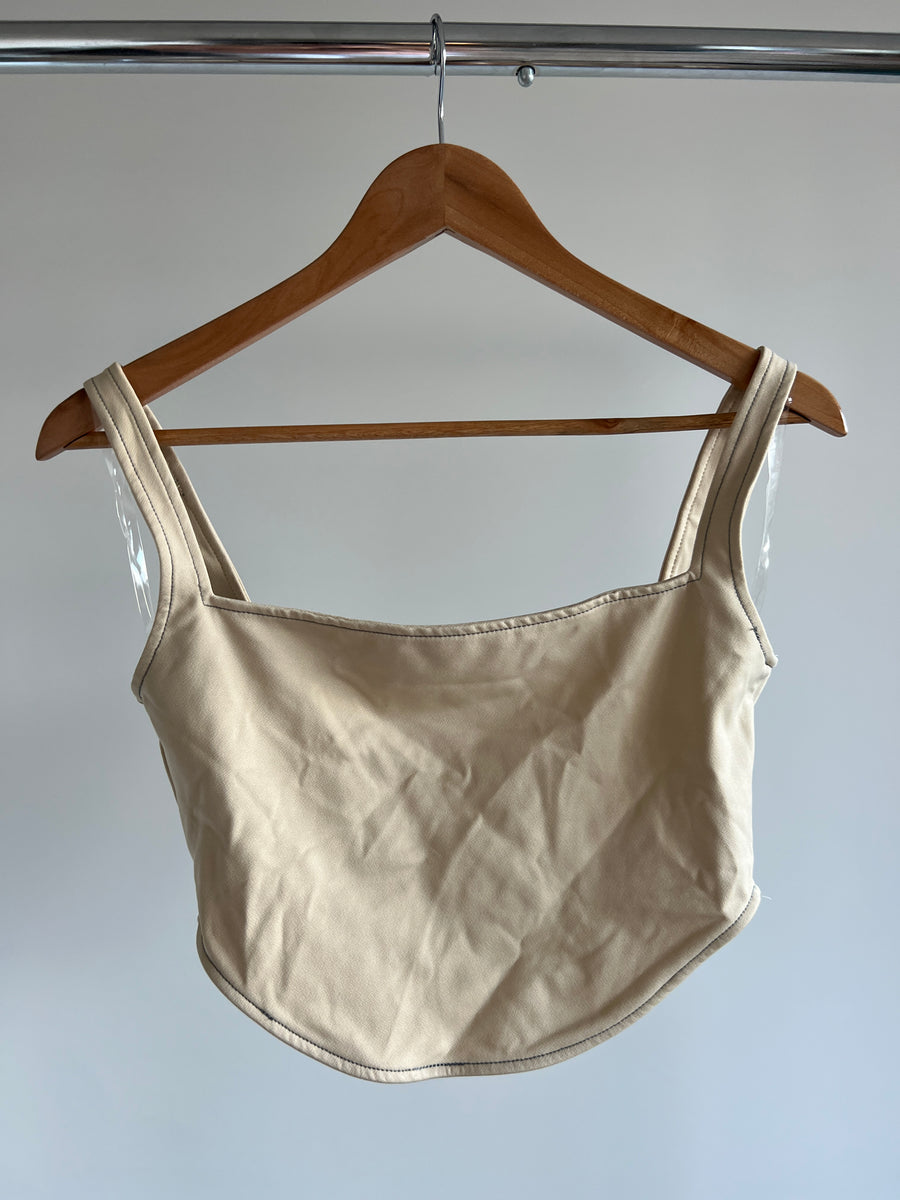 Meshki Cream Croset Top - M