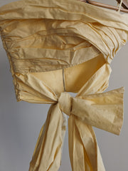 Bec + Bridge Yellow Tied-Front Crop Top - AU 6