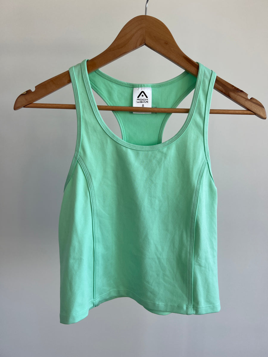 ROCKWEAR Neon Green Sports Top - AU 8