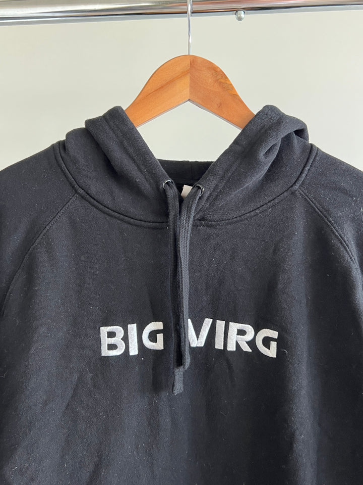 as colour Big Virg Logo Black Hoodie - L