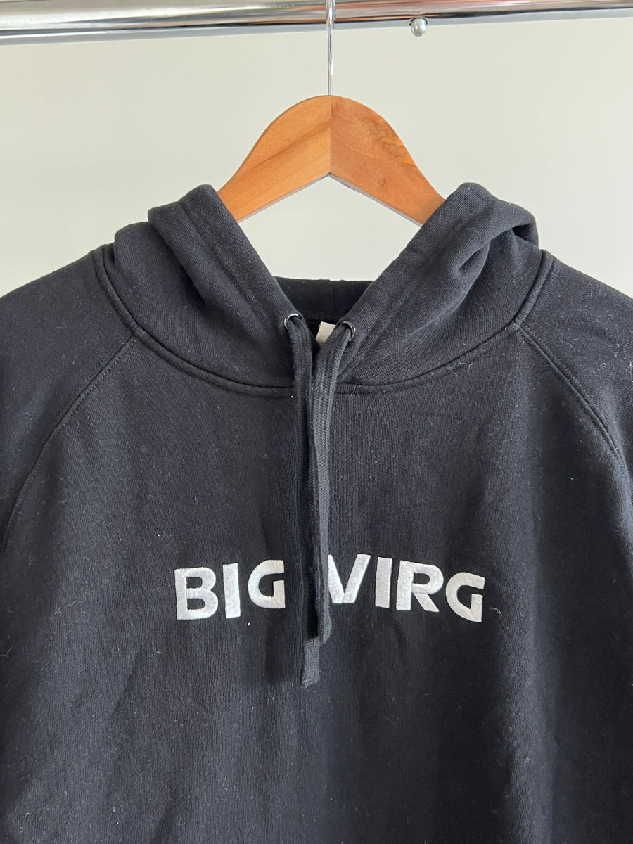 as colour Big Virg Logo Black Hoodie - L