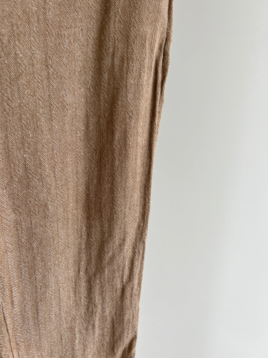 Mango Beige Buttoned Pants - Size EU 36
