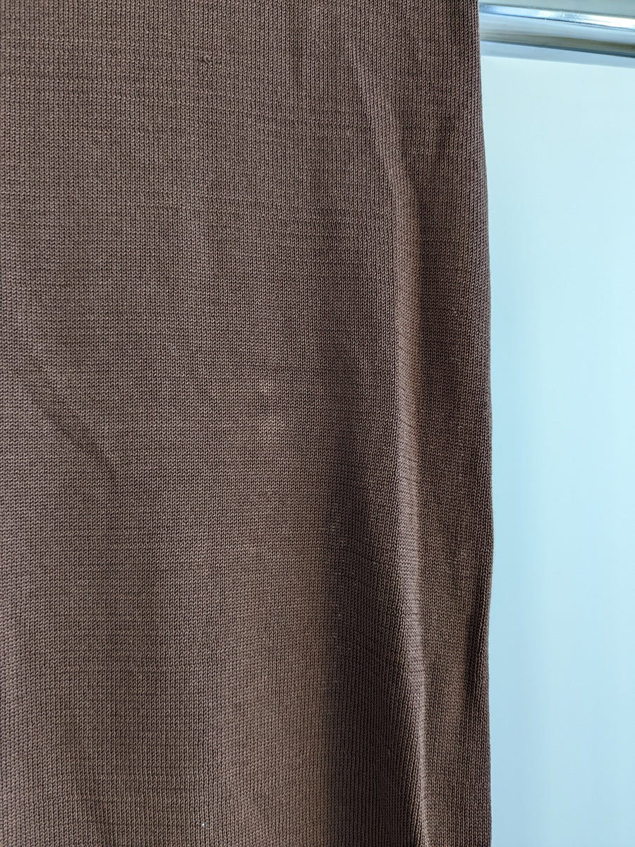 Chosen By Tuchuzy Brown Open-Back Maxi Dress - XXS