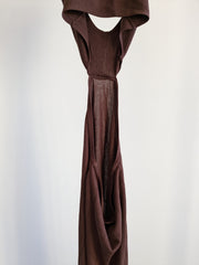 Chosen By Tuchuzy Brown Open-Back Maxi Dress - XXS