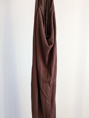 Chosen By Tuchuzy Brown Open-Back Maxi Dress - XXS