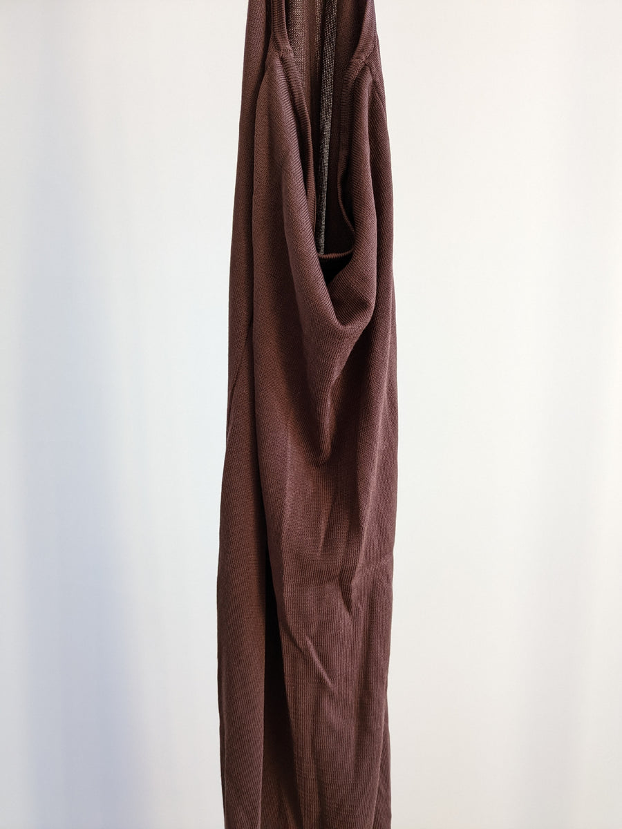 Chosen By Tuchuzy Brown Open-Back Maxi Dress - XXS