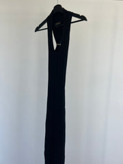 Azzurielle. Black Knit Midi Dress - S