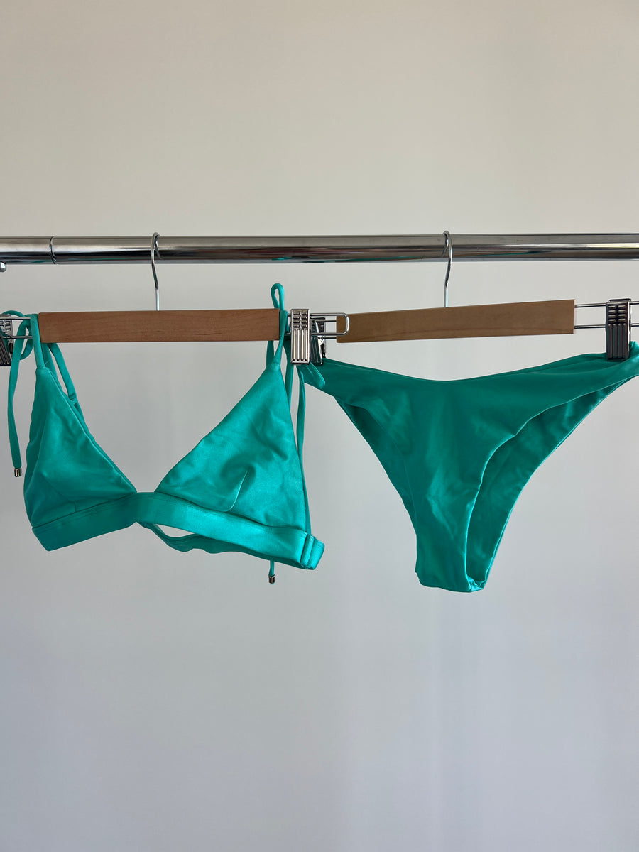 White Sands Aqua Blue/Green Swim Set - S