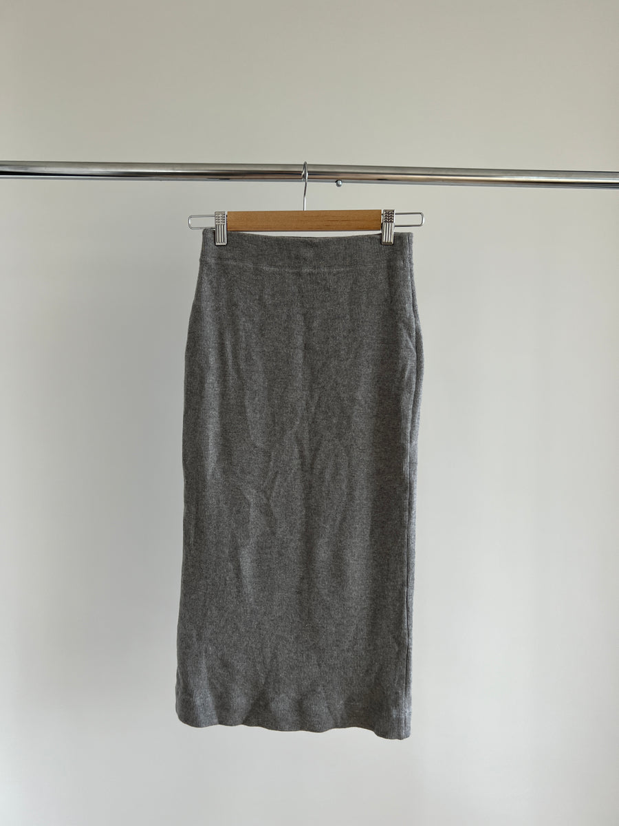 Josh Goot 100% Virgin Wool Grey Midi Skirt - Size AU 8
