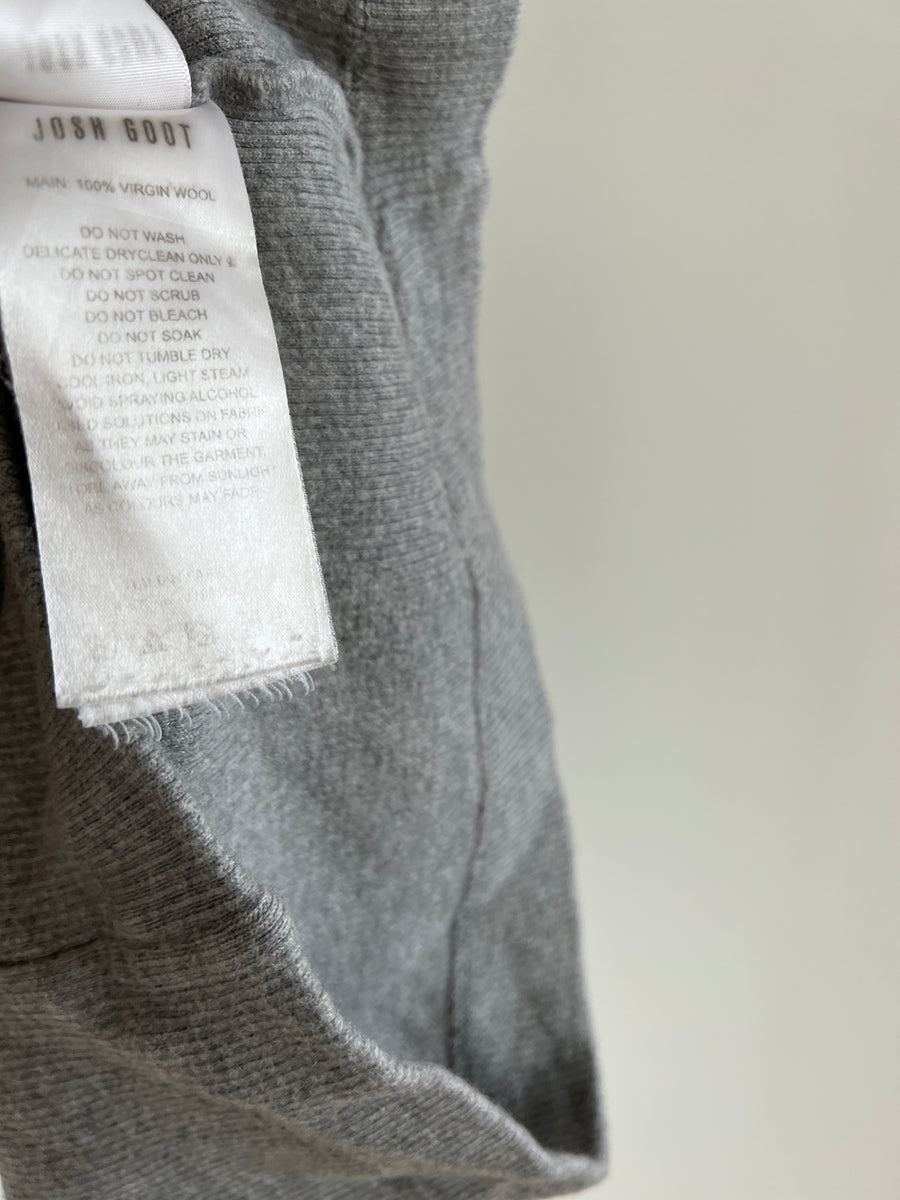 Josh Goot 100% Virgin Wool Grey Midi Skirt - Size AU 8