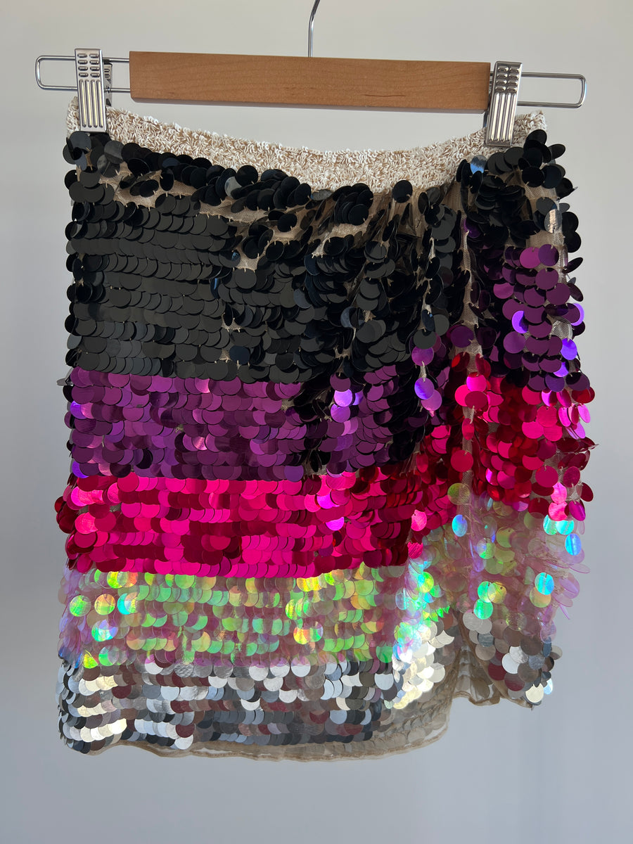 LPA Sequin Mini Skirt - XXS