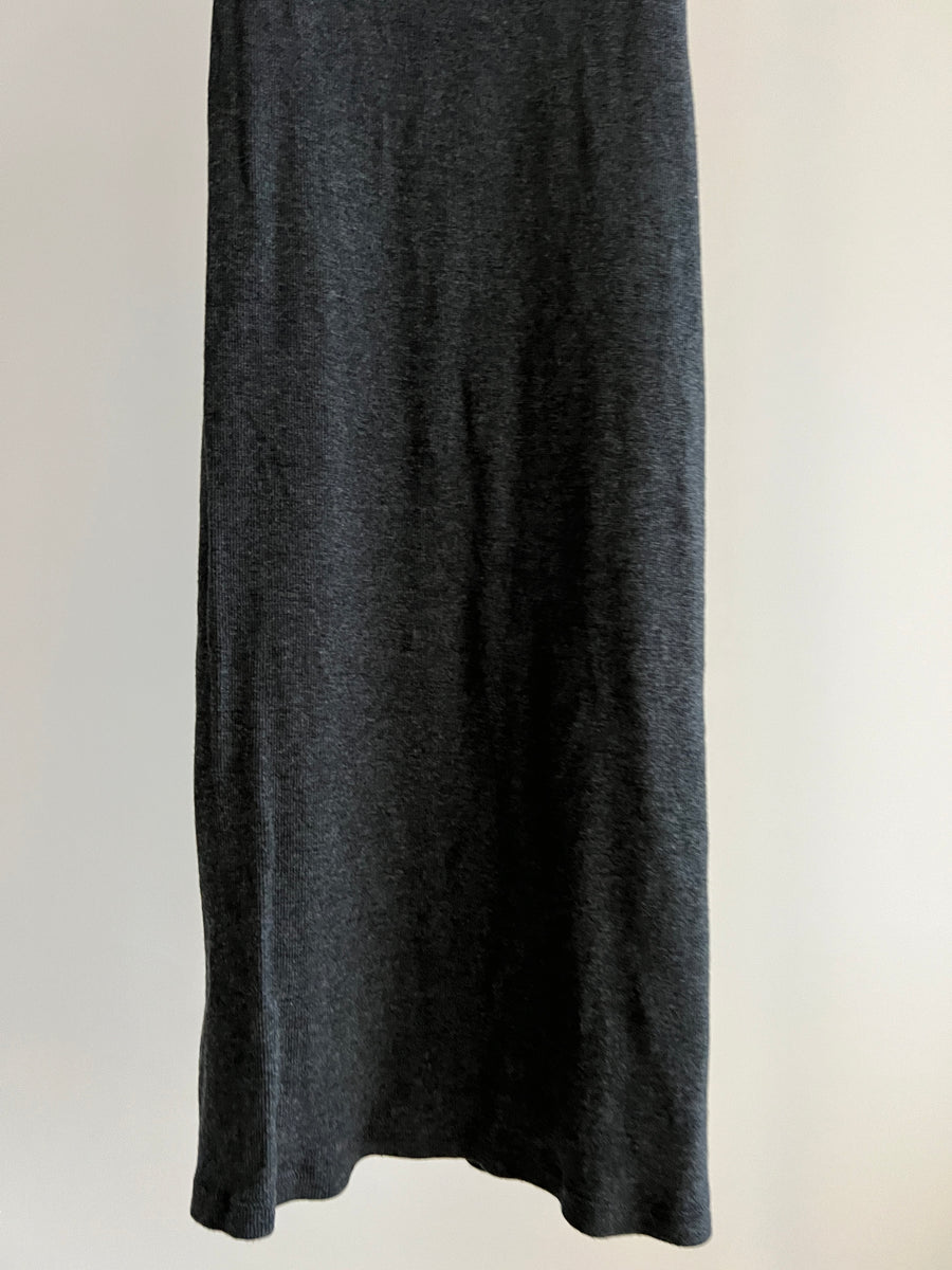 Kookai Dark Grey Knit Midi Skirt - 2
