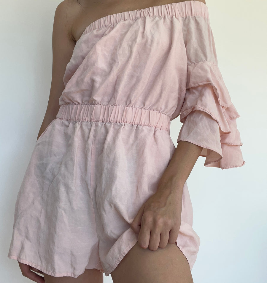 Seed Heritage baby pink pastel jumpsuit playsuit romper - size S