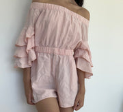 Seed Heritage baby pink pastel jumpsuit playsuit romper - size S