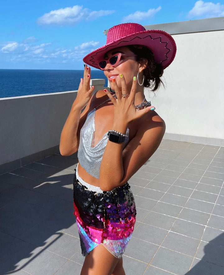 LPA Sequin Mini Skirt - XXS