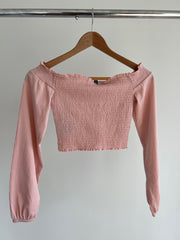 H&M Light Pink Crop Top - XS