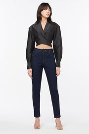 Manning Cartell Exclusive Sample Black Crop Blazer with Belt - S/XS