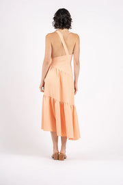 One Fell Swoop Peach Single Strap Dress - Size 8