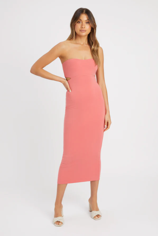 Kookai Coral Solange Midi Dress - 0