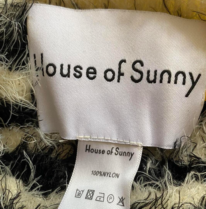 House of Sunny black and cream sweater - UK 8