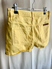 Sass & Bide yellow denim jean shorts - 28”