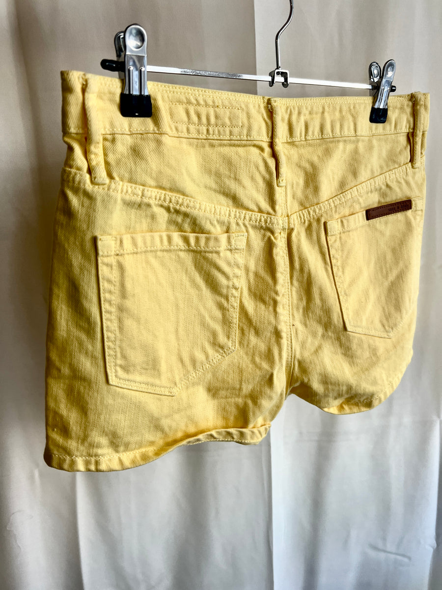 Sass & Bide yellow denim jean shorts - 28”