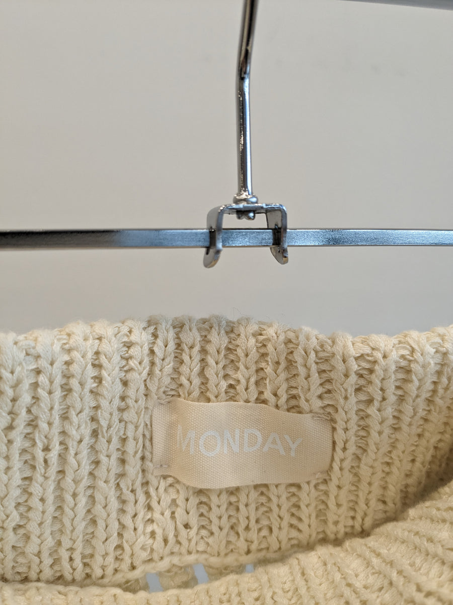 MONDAY Ivory Cape May Crochet Skirt - L (New Collection)