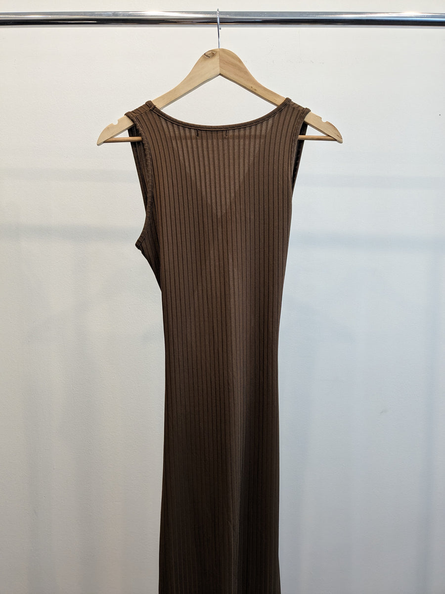 DISSH Brown Midi Dress - AU 12