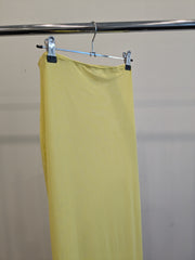 Meshki Yellow Mesh Skirt Sarong - XXL