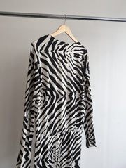 Rat & Boa Black & White Mini Wrap Dress - XL