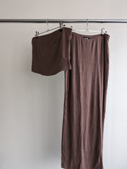 Babyboo Brown Tube Top & Maxi Skirt - XL