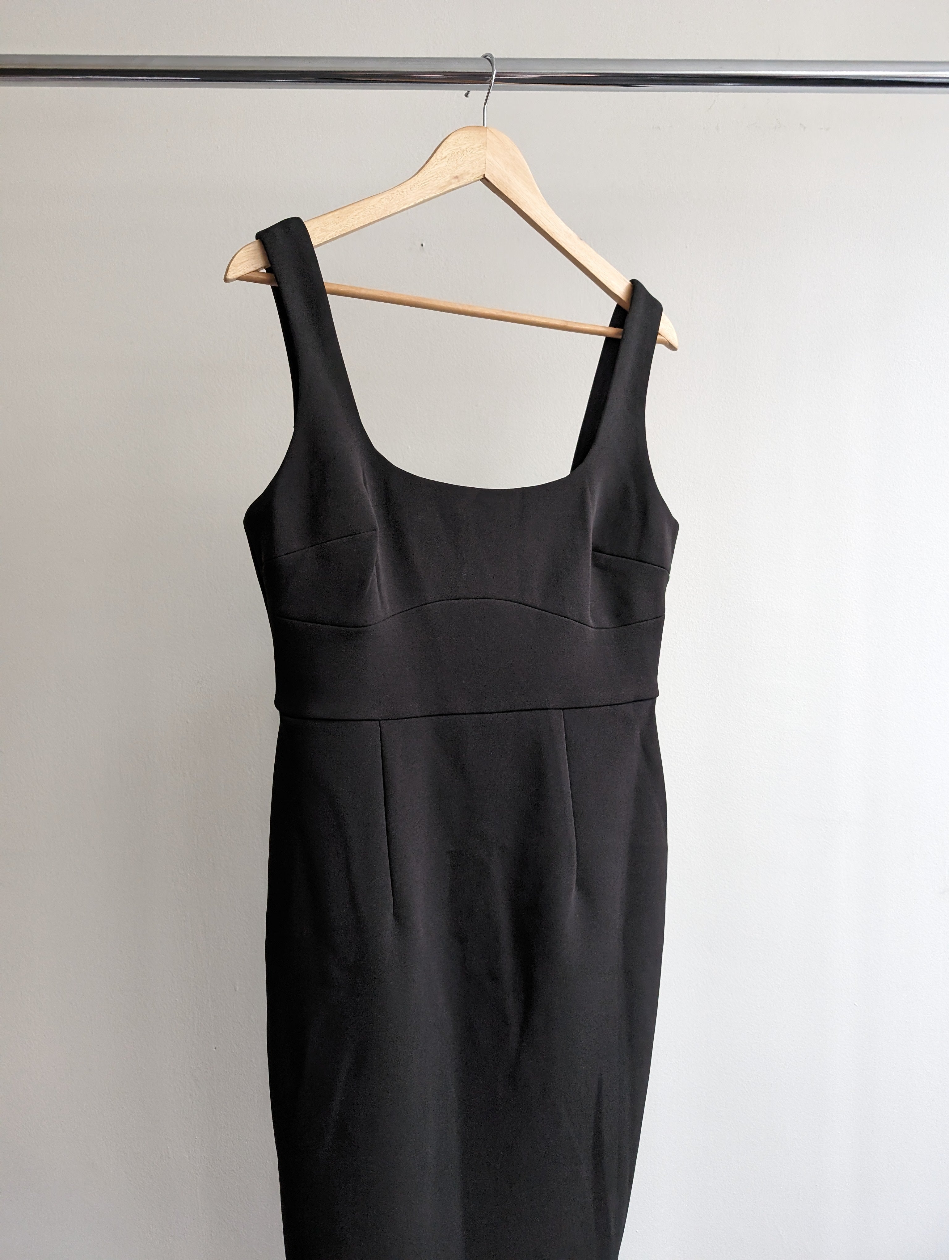 Sheike Black Midi Dress - AU 14 – flashbackshop.com.au