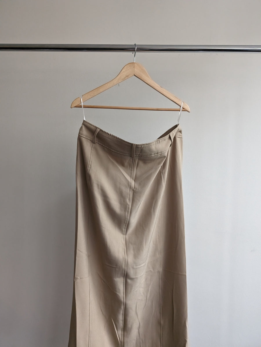 Princess Polly Beige Maxi Skirt - AU 14