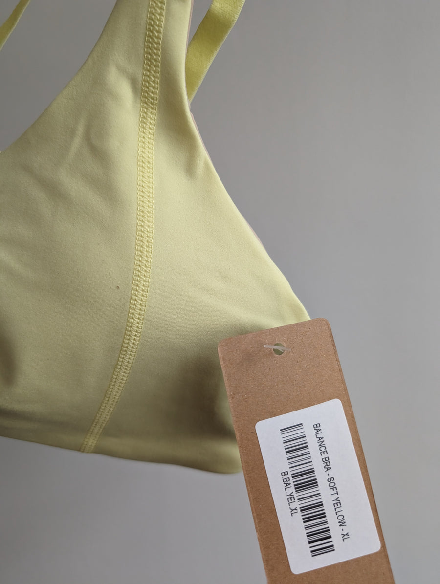 Elite Eleven Soft Yellow Balance Bra - XL