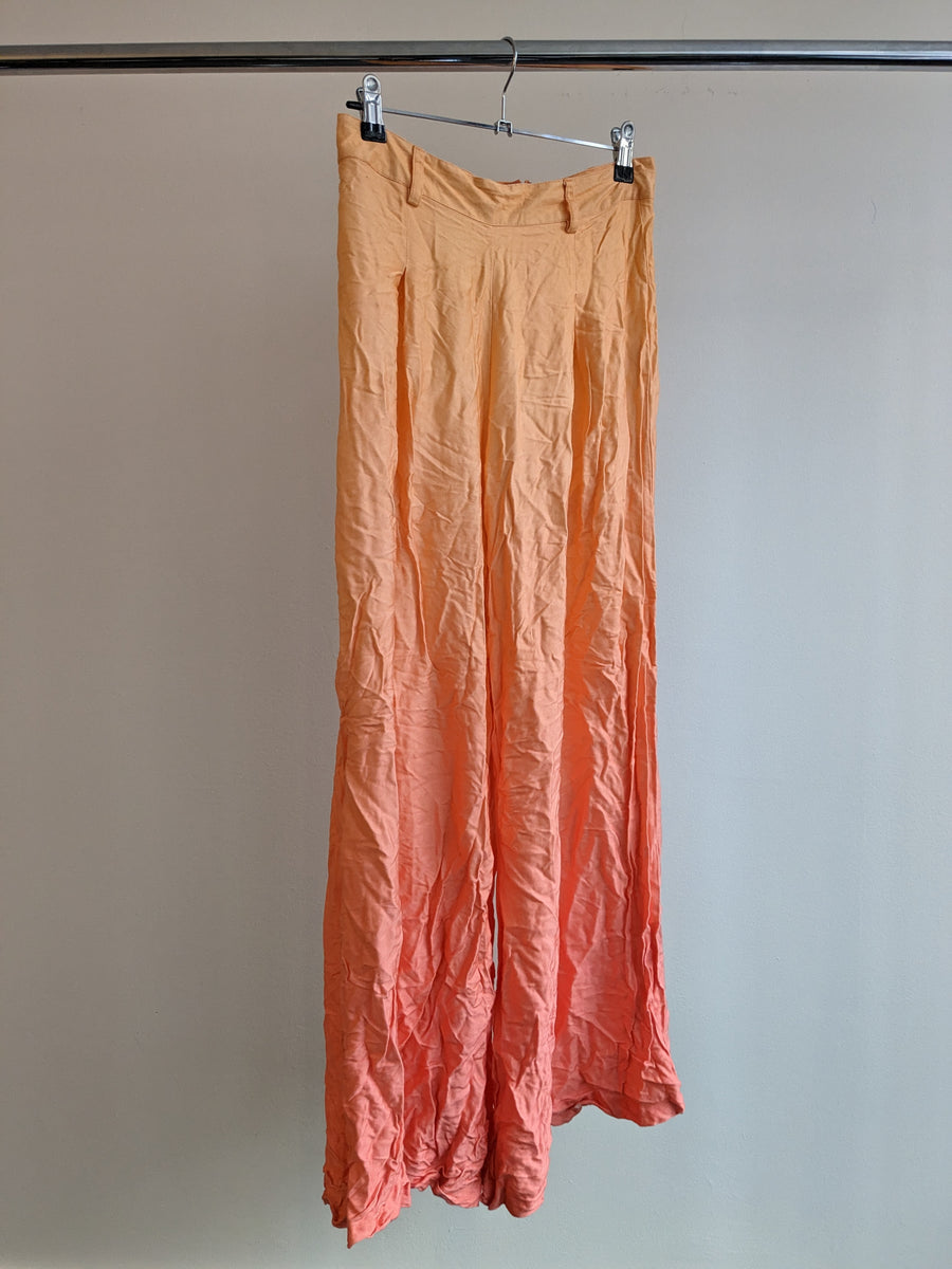 HARLAN sunset orange mykonos palazzo pants - S