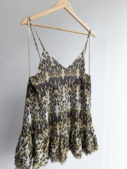 oneteaspoon Leopard Print Tunic Or Micro Dress - AU 10