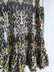 oneteaspoon Leopard Print Tunic Or Micro Dress - AU 10