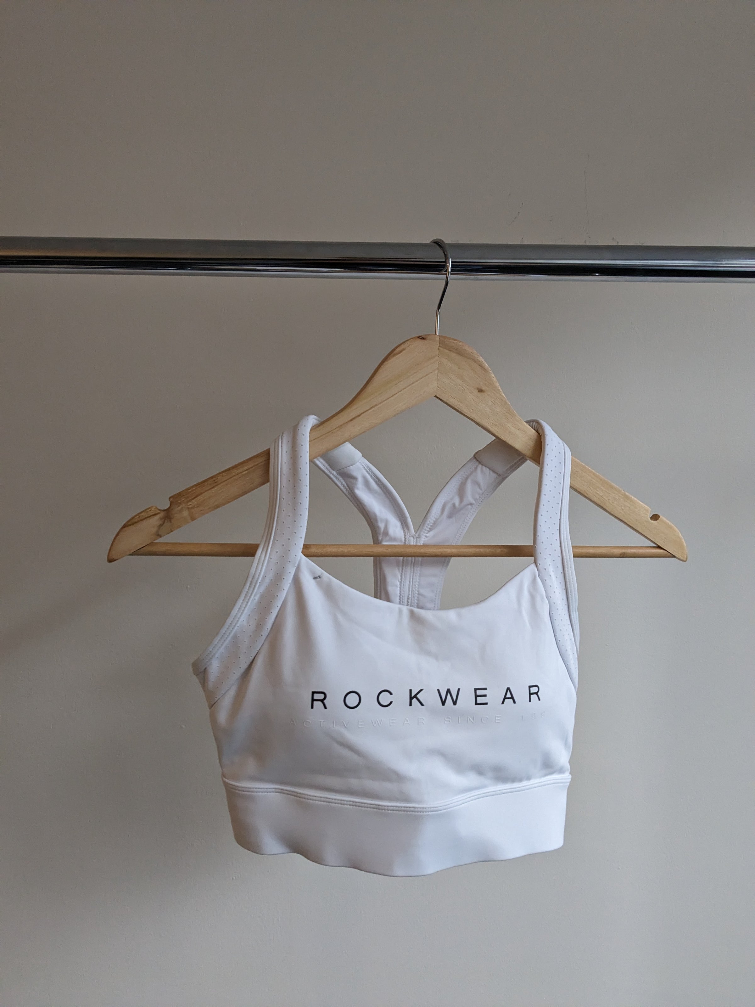 ROCKWEAR white sports bra - AU 8 –