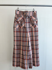 Zimmermann Pink Plaid Pants - Size 1