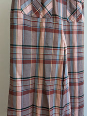 Zimmermann Pink Plaid Pants - Size 1