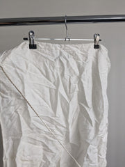 23rd & Madison White Linen Wrap Up Skirt - XS