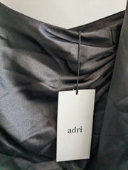 Adri Black Maxi Satin Dress - S