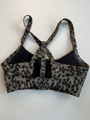 ROCKWEAR Beige Leopard Sports Bra - Au 8