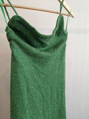 showpo Green Yurika Open Back Midi Dress - Au 10