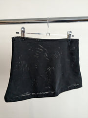 With Harper Lu Black Micro Sheer Skirt - XS