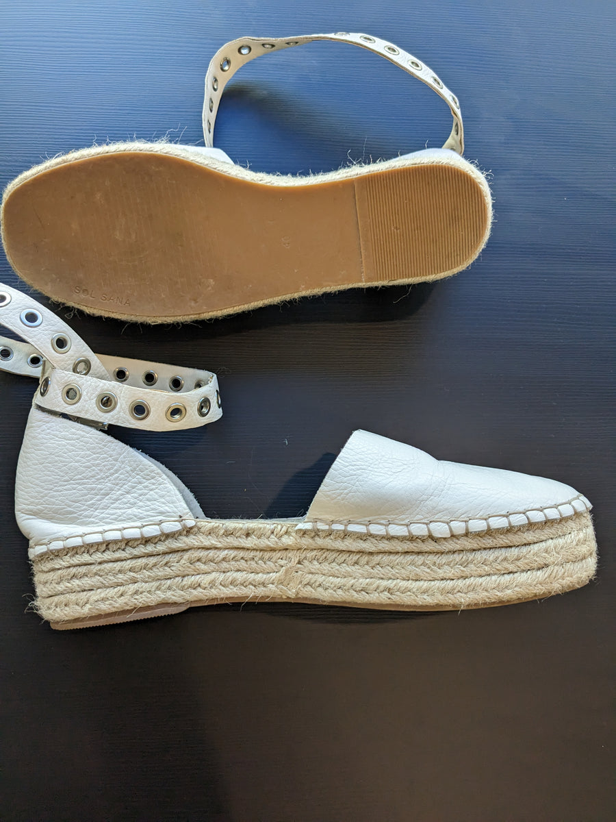 Sol Sana White Espadrilles - 40